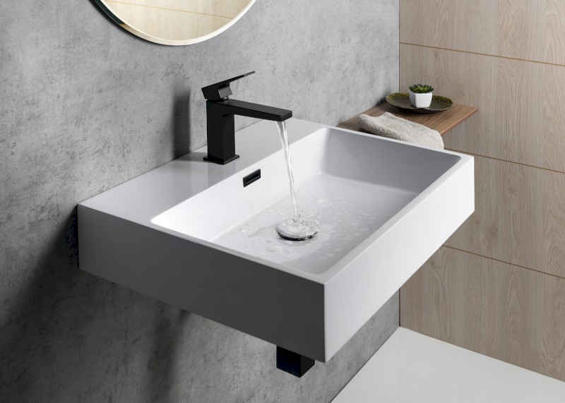 AQUATIC umyvadlo, litý mramor, 60x46cm, bílá AT060