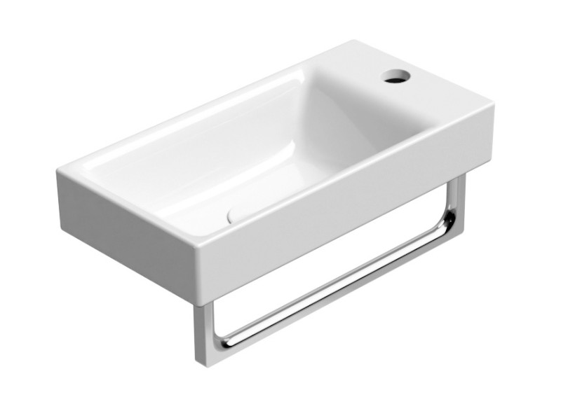 NUBES keramické umývátko 50x25cm, pravé/levé, bílá ExtraGlaze 9637111