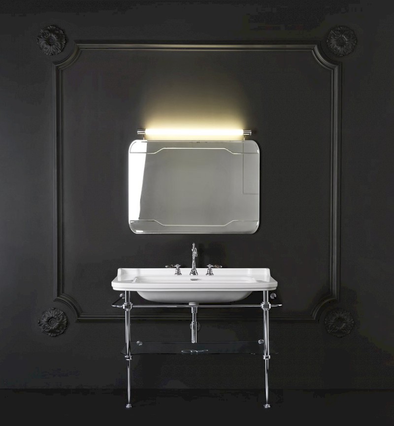 WALDORF keramické umyvadlo 120x55cm, 3 otvory, bílá 4144K1-3