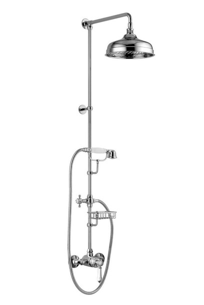 VIENNA sprchový sloup s pákovou baterií, mýdlenka, 1291mm, chrom VO138