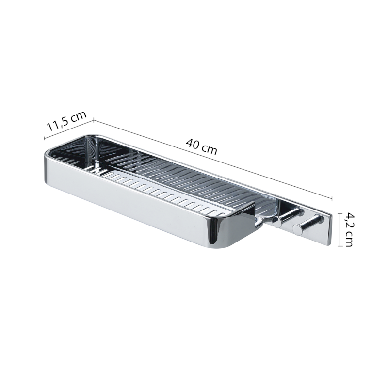Il GIGLIO police do sprchy, 400x42x115mm, chrom A91813