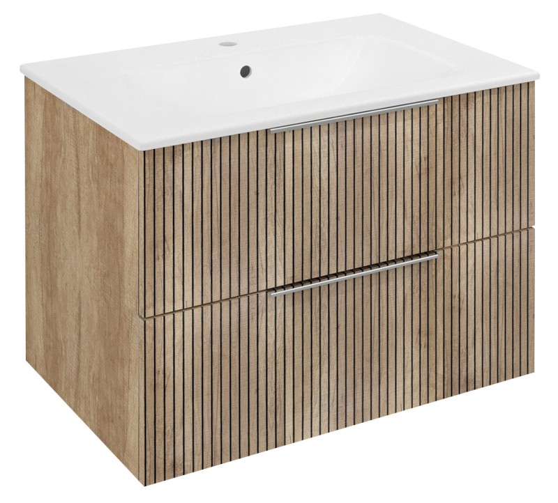 CIRASA STRIP umyvadlová skříňka 69,8x52x46cm, dub Alabama CR701-2322