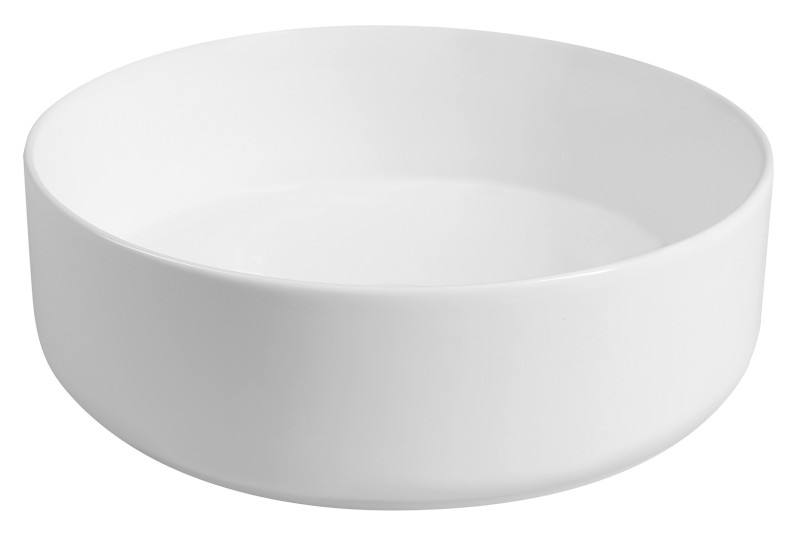 INFINITY ROUND keramické umyvadlo na desku, průměr 36cm, bílá mat 10NF65036-2L