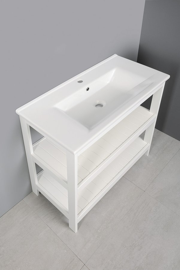 ETIDE policová umyvadlová skříňka 81,5x85x44 cm, bílá mat ET830