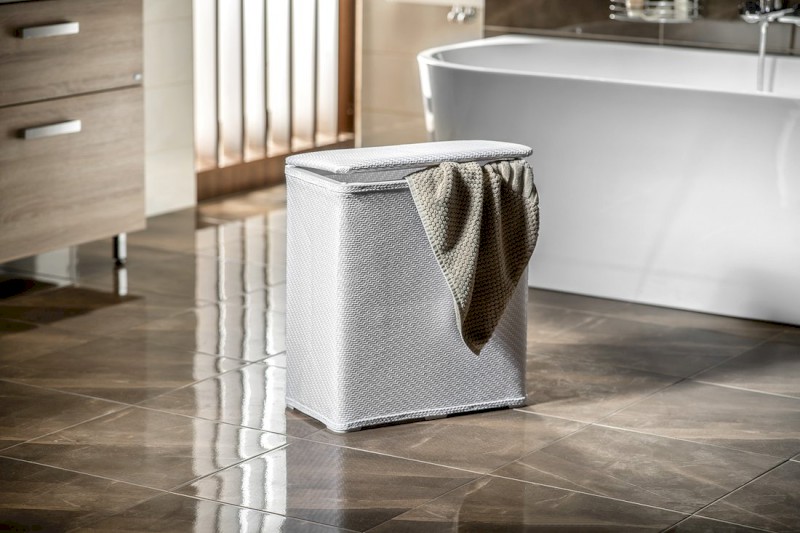 AMBROGIO koš na prádlo 50x55x28 cm, bílá 203802