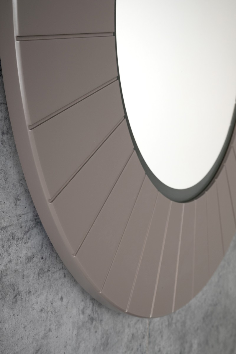 LUMIRO STRIP kulaté zrcadlo s LED osvětlením v rámu ø 75cm, agila LR750-4343S