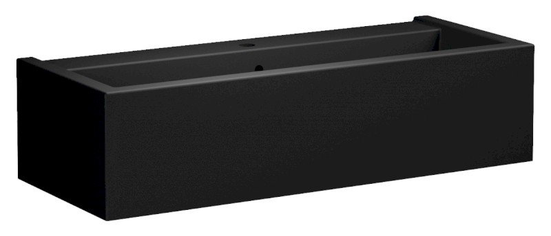 KANAAL keramické umyvadlo 100x40cm, černá mat 574331