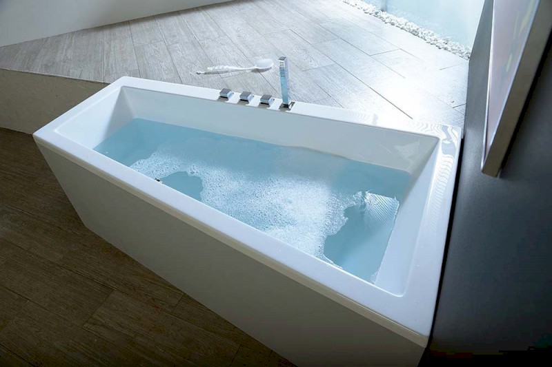 ANDRA R asymetrická vana 170x90x45cm, bílá 81511