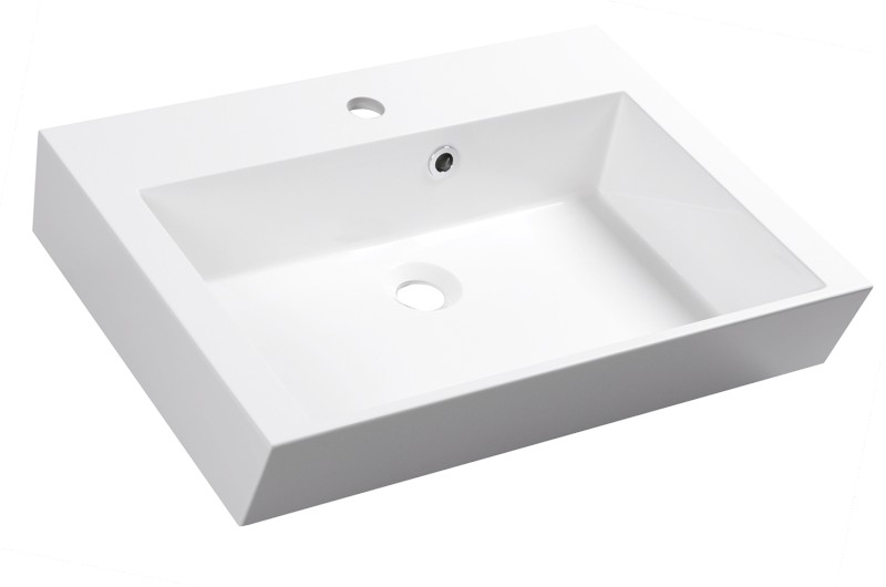 ORINOKO umyvadlo, litý mramor, 60x45cm, bílá OR060
