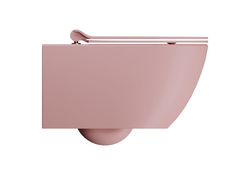 PURA závěsná WC mísa, Swirlflush, 36x55cm, blush dual-mat 881524