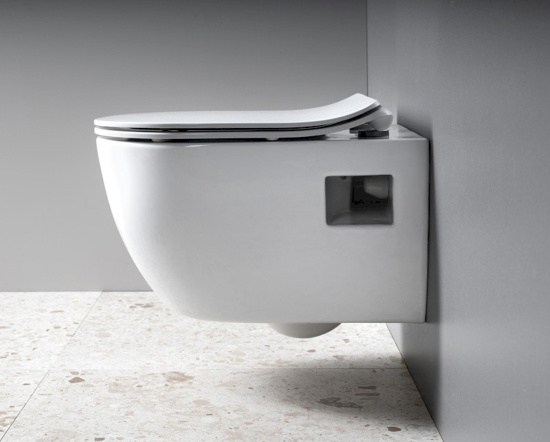 LUNA závěsná WC mísa, Vortex Rimless, 35,5x49cm, bílá 201.331.4