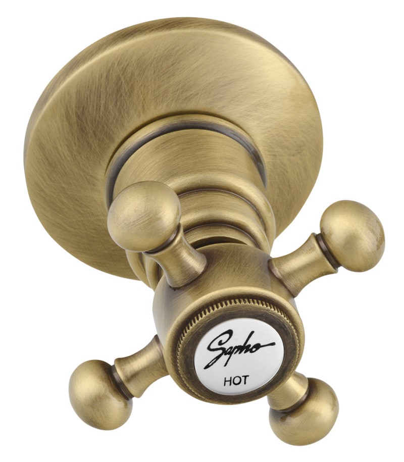 ANTEA podomítková sprchová baterie, 2 výstupy, bronz SET305-106