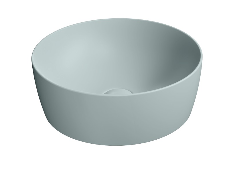 NUBES keramické umyvadlo na desku průměr 40cm, ghiaccio mat 903915