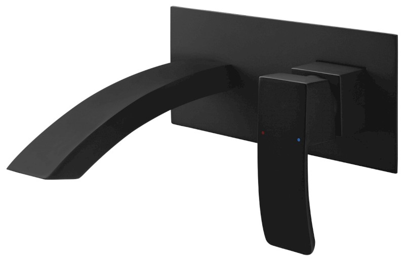 GINKO podomítková umyvadlová baterie, černá mat 1101-07B