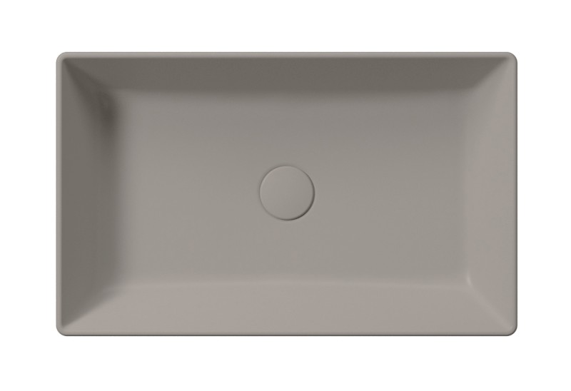 KUBE X keramické umyvadlo na desku, 60x37cm, tortora mat 945305