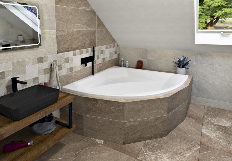 ROSANA rohová vana 150x150x49cm, bílá 63119