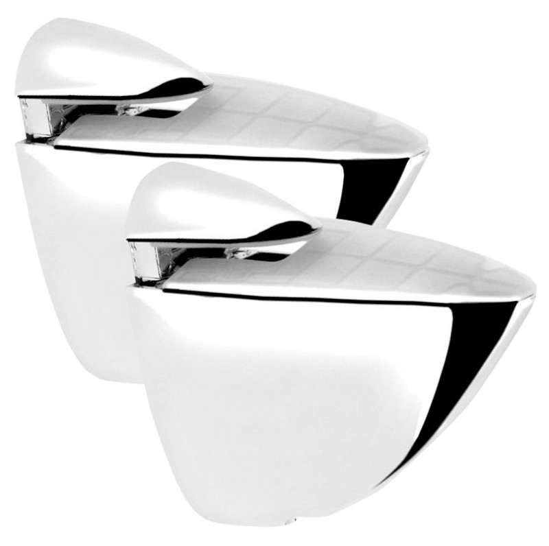 TUCAN držáky poličky max 12mm, pár, chrom TU039