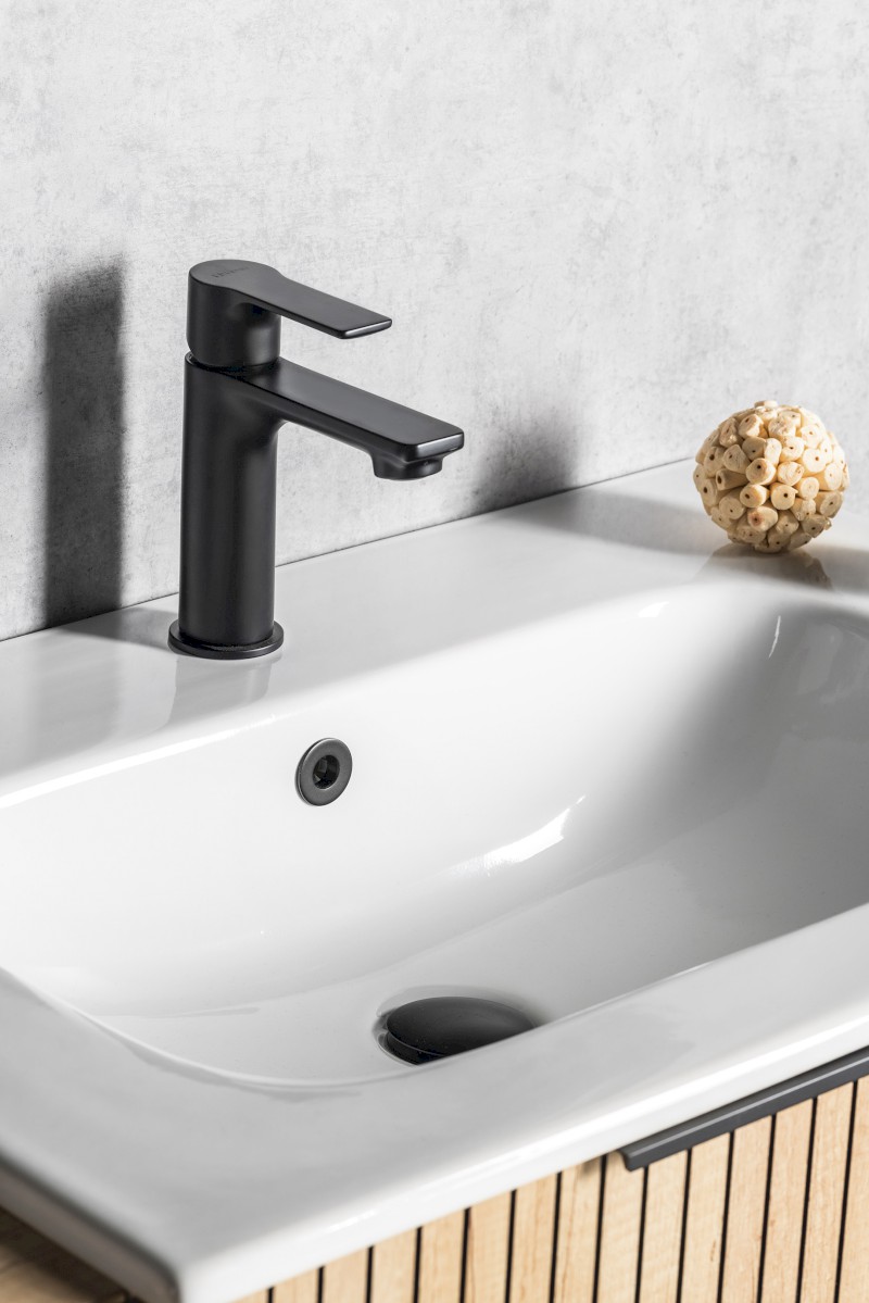 PAX stojánková umyvadlová baterie, černá mat XA02/15