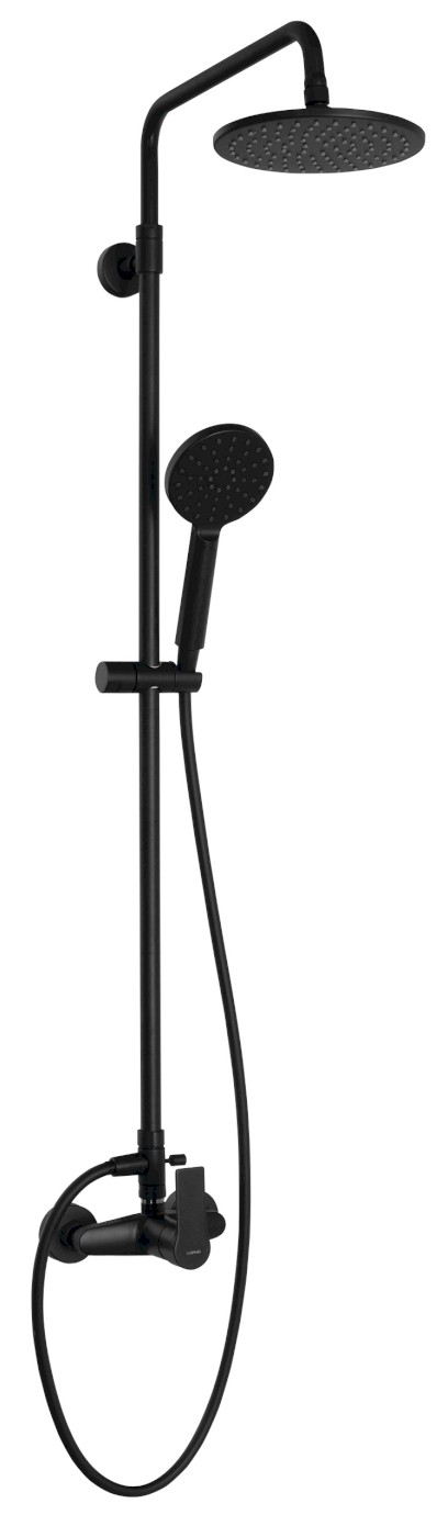 PAX sprchový sloup s pákovou baterií, černá mat XA139/15