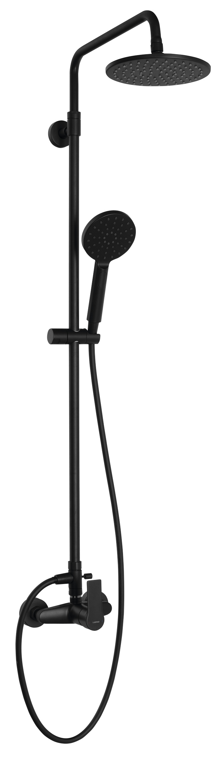 PAX sprchový sloup s pákovou baterií, černá mat XA139/15