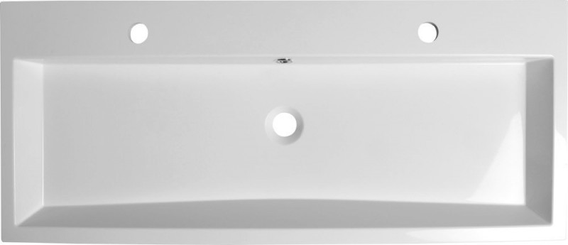 ORINOKO dvojumyvadlo, litý mramor, 100x42 cm, bílá OR101