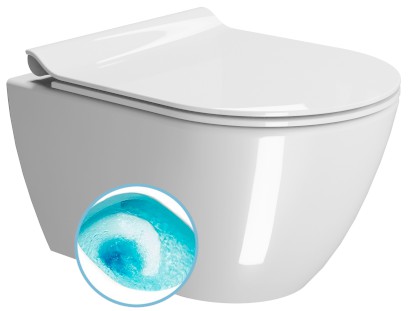 PURA závěsná WC mísa, Swirlflush, 36x50cm, bílá ExtraGlaze 881611