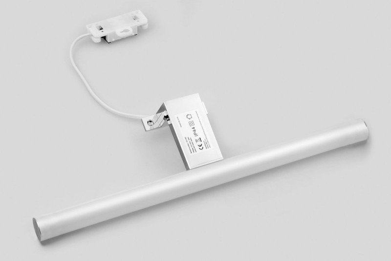 KRONAS LED svítidlo, 6W, 230V, 400x40x100mm, IP44, plast, chrom KA400