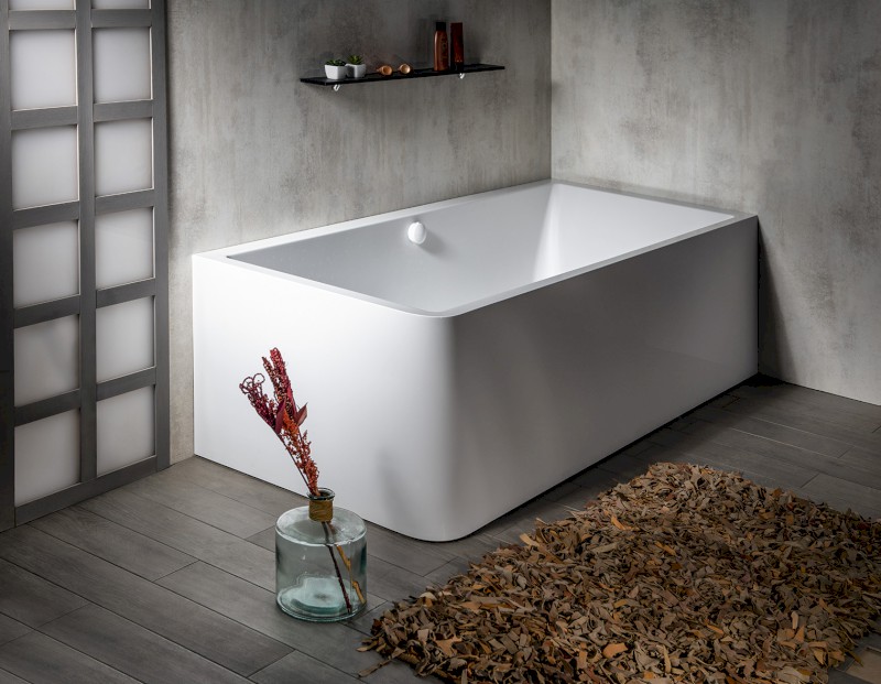 MARLENE CURVE R MONOLITH obdélníková vana 195x85x63cm, bílá 78731MCR