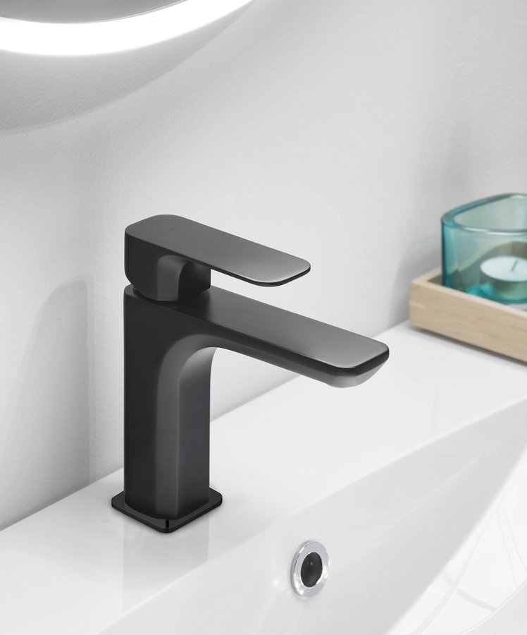 SPY stojánková umyvadlová baterie, černá mat PY02/15