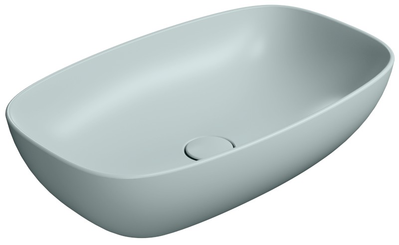 NUBES keramické umyvadlo na desku 60x38cm, ghiaccio mat 978315