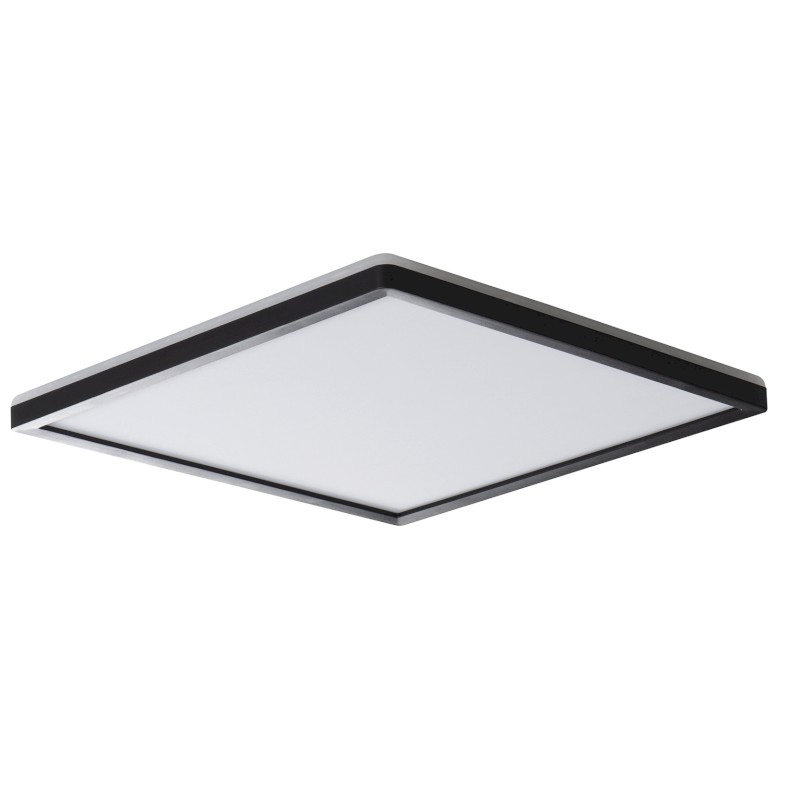 AZPO stropní LED svítidlo, 420x420mm, 22W, 3000/4000/6000K, IP54, černá mat 31535