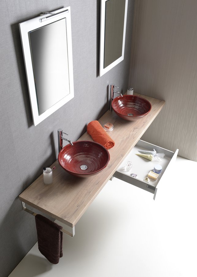 AVICE deska pod umyvadlo 230x50cm, tl.5cm, dub Rover AV234