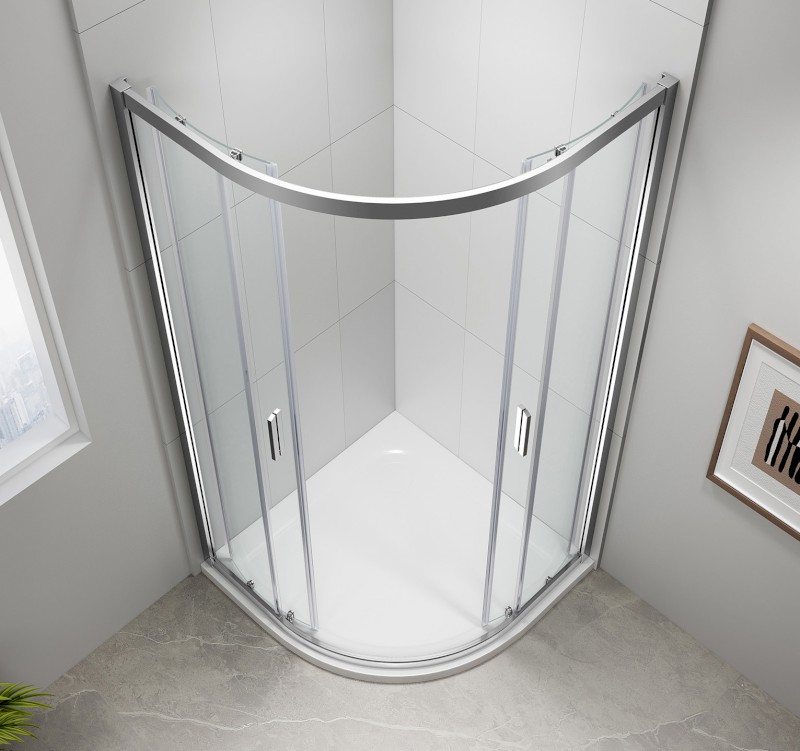 EASY čtvrtkruhová sprchová zástěna 900x900mm, L/R, čiré sklo EL2615