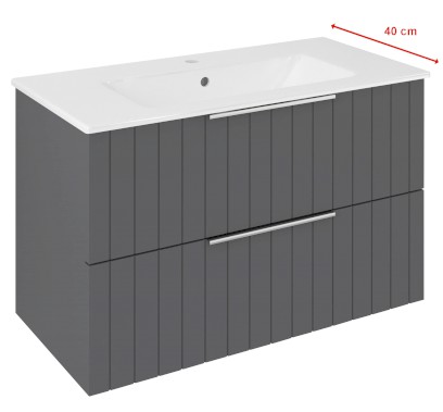 CIRASA STRIP umyvadlová skříňka 78x54x39cm, carina CR792-4141S