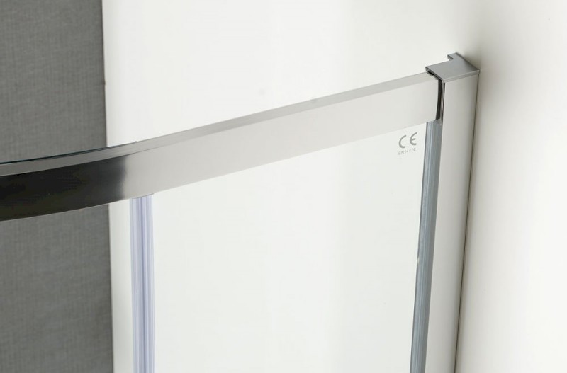 AKCE čtvrtkruhová sprchová zástěna 900x900x1900mm, čiré sklo AG4290