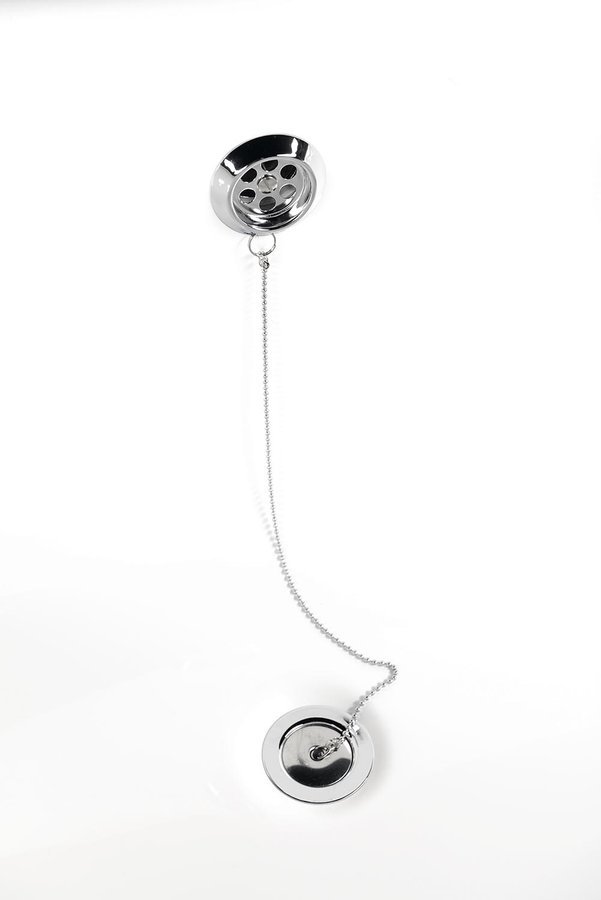 CHARLESTON volně stojící vana 188x83x69cm, nohy chrom mat, černá/bílá 72958