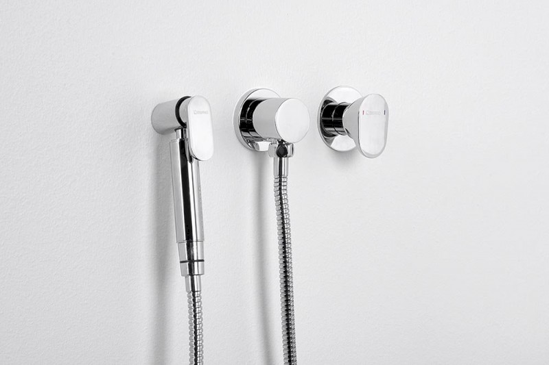 AXAMITE podomítková bidetová baterie, 1 výstup, chrom AX40