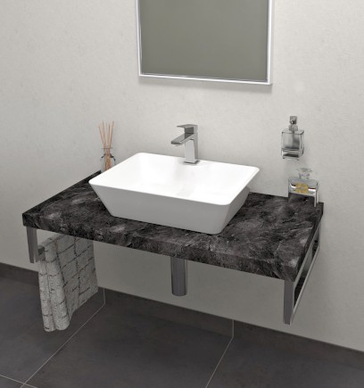 AVICE deska pod umyvadlo 110x50cm, tl.5cm, štípaný kámen AV119