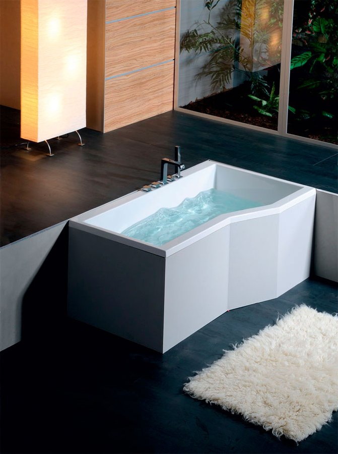 VERSYS R asymetrická vana 170x84x70x47cm, bílá 70611