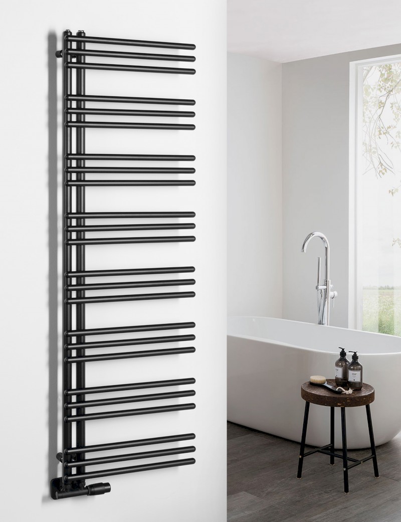 POSEIDON otopné těleso 450x1540mm, černá mat PS415B