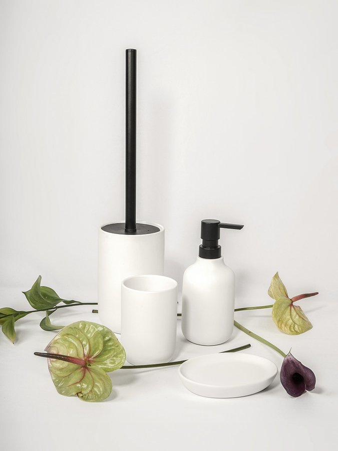 CHLOÉ dávkovač mýdla na postavení, bílá mat CH031