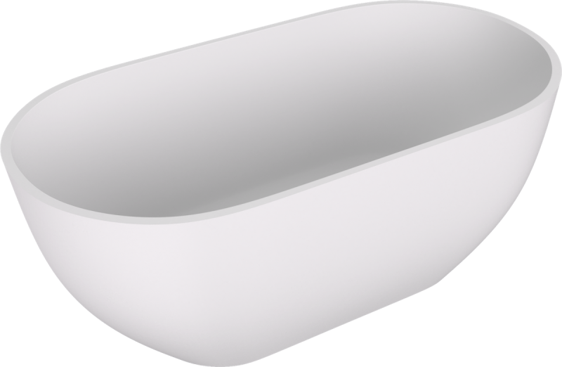 REDUTA volně stojící vana litý mramor 150x75x58cm, bílá mat 71843MAT