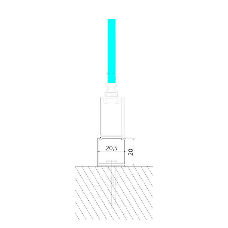 LORO rozšiřovací profil 20mm GN621