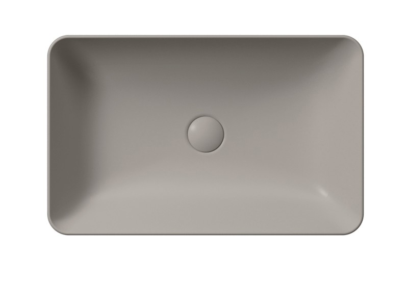 NUBES keramické umyvadlo na desku 60x38cm, tortora mat 903605