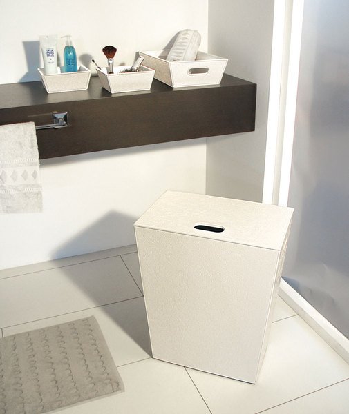 ECO PELLE koš na prádlo 47x60x30cm, krémová 2463CR