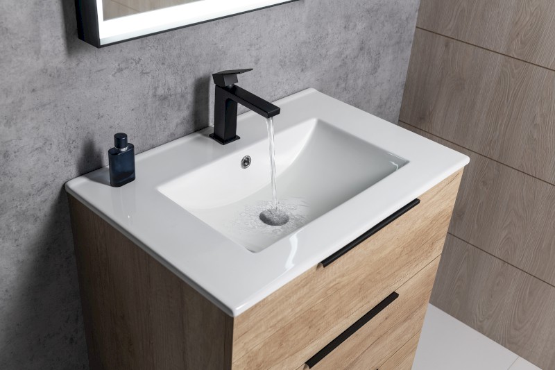 CUBEMIX stojánková umyvadlová baterie, černá mat CM002B