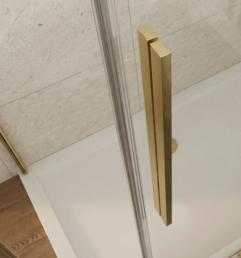 LUXOR GOLD MATT sprchové dveře 1500mm, čiré sklo GU1215G