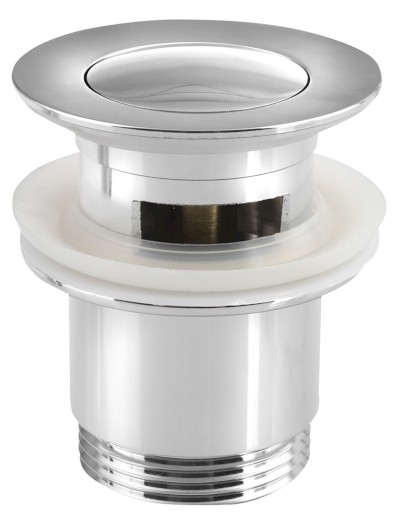 Umyvadlová výpust 5/4“, click-clack, malá zátka, 30-45mm, chrom CV1008