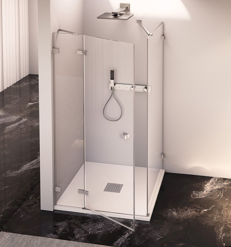 FORTIS EDGE sprchové dveře 1000mm, čiré sklo, levé FL1210L