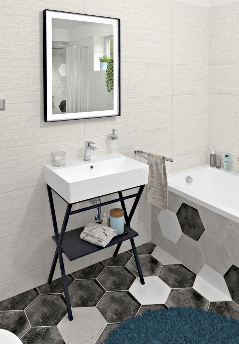 FERRO podstavec pod umyvadlo 565x720x390mm, černá SKA560-1